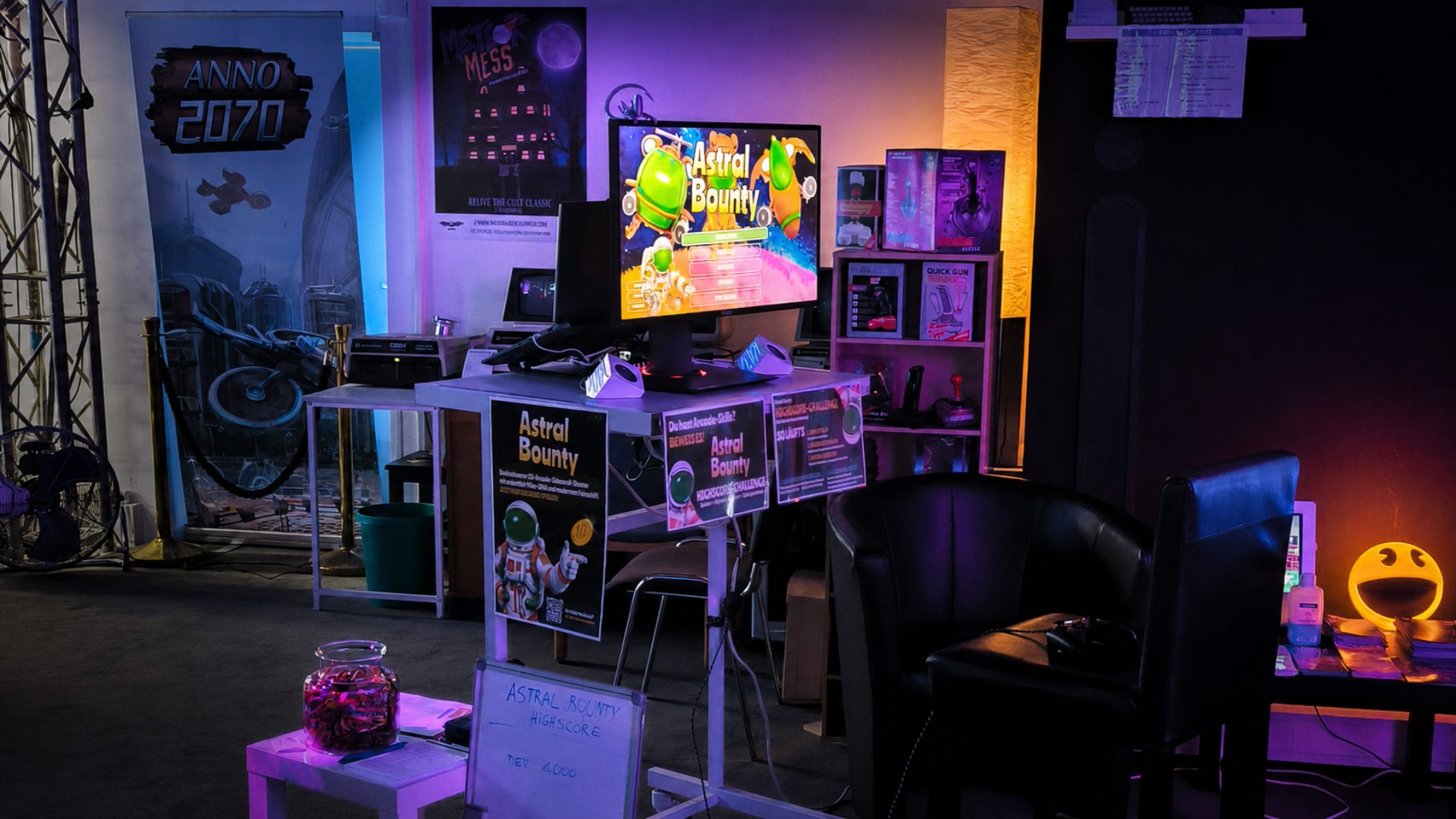 Astral Bountys erster öffentlicher Einsatz: Highscores, Haribo & Feedback